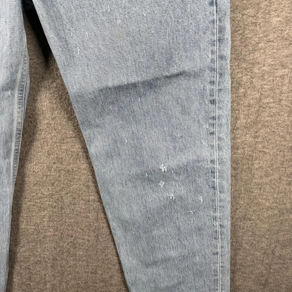 Levis 550 Jeans Mens 42x30 Light Wash Blue Relaxed Tapered Denim Distressed